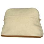  Hermes HERMES Bolide сумка MM макияж сумка бардачок H Logo косметичка ткань крем Brown женский б/у 