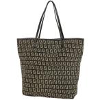 フェンディ FENDI ズッキーノ柄 トートバッグ ハンドバッグ トートバッグ キャンバス ブラウン 8BH074 レディース 中古