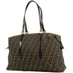 フェンディ FENDI ズッカ柄 トートバッグ 旅行バッグ トートバッグ キャンバス ブラウン 26574 レディース 中古
