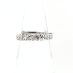 ショッピングダイヤモンド メレダイヤ デザインリング WG ホワイトゴールド 指輪 ピンキー リング 3号 K18 WG ダイヤモンド レディース 中古