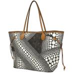ルイ・ヴィトン Louis Vuitton ネヴァーフル MM  草間彌生 パンプキンドット ショルダーバッグ トートバッグ モノグラム ブロン M40684 レディース 中古
