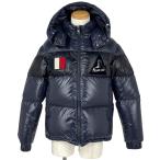 モンクレール MONCLER ロゴ ダウンジャケット GARY フーディ アウター ダウンジャケット ネイビー ブラック メンズ 中古