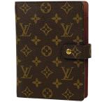  Louis * Vuitton Louis Vuitton Agenda MM обложка для записной книжки органайзер блокнот монограмма Brown R20105 женский б/у 