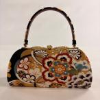  прекрасный товар традиционная японская сумка super товар формальный . документ слива золотой нить . чёрный натуральный шелк аксессуары для кимоно б/у 