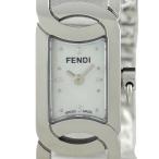 フェンディ FENDI バングルウォッチ 3600L 腕時計 SS クォーツ ホワイト レディース 中古