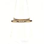 ショッピングused ティファニー TIFFANY&Co. クラシック リング PG ピンクゴールド 指輪 メレダイヤ リング 15号 750 ダイヤモンド レディース 中古