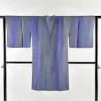  прекрасный товар верхняя одежда длина 107cm длина рукава 64cm M японский костюм пальто тысяч плата рисовое поле воротник геометрический рисунок длина bokashi рисунок синий фиолетовый натуральный шелк превосходящий товар б/у 