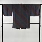  верхняя одежда длина 83.5cm длина рукава 64cm M японский костюм пальто .. земля . пепел зеленый натуральный шелк превосходящий товар б/у 