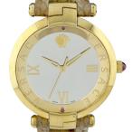 保証書 保証書 ヴェルサーチ VERSACE メデューサ 腕時計 SS GP レザー クォーツ メンズ 中古