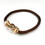 ショッピングピンクゴールド フレッド FRED フォース 10 ブレスレット PG ピンクゴールド 腕輪 LM ラージモデル ブレスレット 750 レディース 中古