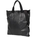 ボッテガヴェネタ BOTTEGAVENETA イントレチャート ハンドバッグ 2WAY ショルダーバッグ ハンドバッグ レザー ブラック レディース 中古