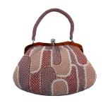  прекрасный товар традиционная японская сумка super товар бисер сумка формальный . какой . розовый бежевый бисер аксессуары для кимоно б/у 