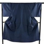  мужчина кимоно длина 139cm длина рукава 67.5cm S. эпонж ансамбль черепаха .. темно-синий цвет натуральный шелк превосходящий товар б/у 