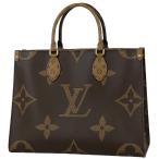 ショッピングヴィトン ルイ・ヴィトン Louis Vuitton オンザゴー MM ショルダーバッグ モノグラムジャイアント トートバッグ モノグラムリバース ブラウン M45321 レディース 中古