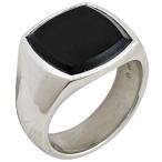  Tom дерево подушка кольцо черный оникс кольцо Cushion кольцо 19 номер серебряный 925 серебряный черный мужской б/у 