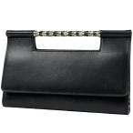 ブルガリ BVLGARI セルペンティ スカリエ ハンドバッグ ヒョウ柄 ハンドバッグ レザー ブラック レディース 中古