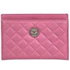  Chanel CHANEL футляр для карточек здесь Mark matelasse кожа Pink Lady -s б/у 