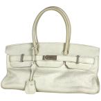 ショッピングバーキン エルメス HERMES ショルダーバーキン 42 ハンドバッグ ショルダーバッグ トゴ ホワイト レディース 中古