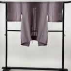  прекрасный товар верхняя одежда длина 95cm длина рукава 64.5cm M японский костюм пальто .. bokashi пепел фиолетовый натуральный шелк превосходящий товар б/у 