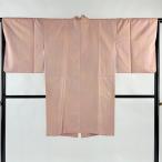 прекрасный товар верхняя одежда длина 99cm длина рукава 66cm M японский костюм пальто эпонж земля кимоно воротник геометрический рисунок розовый бежевый натуральный шелк превосходящий товар б/у 