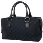 グッチ GUCCI GG柄 ハンドバッグ 手提げ ミニボストン ハンドバッグ GGキャンバス ブラック 113009 レディース 中古