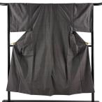  прекрасный товар мужчина кимоно длина 148cm длина рукава 67.5cm L. черепаха .. чёрный пепел натуральный шелк превосходящий товар б/у 