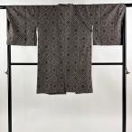  верхняя одежда длина 99cm длина рукава 66cm M японский костюм пальто Ooshima эпонж земля доказательство бумага есть . цветок подпалина чай цвет натуральный шелк название товар б/у 