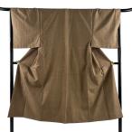  прекрасный товар мужчина кимоно длина 142cm длина рукава 67cm M. Ooshima эпонж земля ансамбль точка бежевый натуральный шелк превосходящий товар б/у 