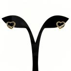 ティファニー TIFFANY&amp;Co. オープンハート ピアス YG イエローゴールド  ピアス 750 レディース 中古