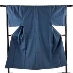  мужчина кимоно длина 144cm длина рукава 68cm M. ансамбль эпонж черепаха .. темно-синий цвет натуральный шелк превосходящий товар б/у 