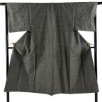  прекрасный товар мужчина кимоно длина 138cm длина рукава 66cm S. ансамбль эпонж доказательство бумага есть пепел зеленый натуральный шелк превосходящий товар б/у 