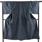  мужчина кимоно длина 145cm длина рукава 67cm M. черепаха .. синий серый натуральный шелк превосходящий товар б/у 