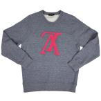  Louis * Vuitton Louis Vuitton выше боковой down LV Logo тренировочный футболка обратная сторона ворсистый tops тренировочный ткань серый мужской б/у 