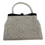  традиционная японская сумка super товар бисер сумка формальный . цветок белый бисер аксессуары для кимоно б/у 