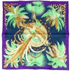  Hermes HERMES Calle 45 Mythiques phoenixgavu Rossi . не . птица. миф шарф шелк лиловый многоцветный женский б/у 