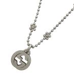 グッチ GUCCI インターロッキングG ネックレス ラウンド シルバー925 シルバー レディース 中古