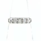 ショッピングダイヤ メレダイヤ デザインリング プラチナ 指輪 リング 11.5号 Pt900 ダイヤモンド レディース 中古