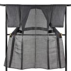  прекрасный товар мужчина кимоно длина 143cm длина рукава 66cm M незначительный предмет лето эпонж длина . чёрный пепел натуральный шелк название товар б/у 