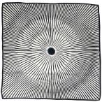 エルメス HERMES カレ90 La Maison Soleil 太陽 スカーフ シルク ブラック ホワイト レディース 中古