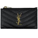  солнечный rolan SAINT LAURENT монограмма f ковер men to Zip футляр для карточек кожа черный 607915 женский б/у 