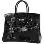 エルメス HERMES バーキン 35 ハンドバッグ ポロサス ブラック □J レディース 中古