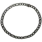 フェンディ FENDI FFロゴ ズッカ チェーン ネックレス メタル ルテニウム(ブラック) レディース 中古