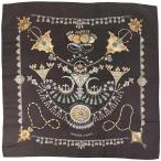  Hermes HERMES Calle 90 PARURES DES SABLES песок .. аксессуары шарф шелк Brown многоцветный женский б/у 