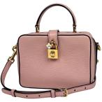 ドルチェアンドガッバーナ DOLCE&GABBANA ロゴ ハンドバッグ 2WAY ショルダーバッグ フラワーロック ハンドバッグ レザー ピンク レディース 中古