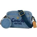 ショッピングused コーチ COACH カーゴ カメラバッグ ロゴ ショルダーバッグ デニム ブルー CB184 レディース 中古
