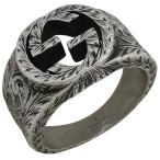  Gucci GUCCIala Beth k кольцо Inter locking G кольцо 21 номер серебряный 925 серебряный мужской б/у 