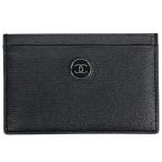  Chanel CHANEL здесь кнопка футляр для карточек кожа черный A20906 женский б/у 