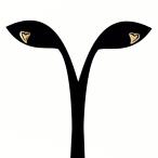  Star Jewelry STAR JEWELRY в форме сердечка YG желтое золото серьги K18 женский б/у 