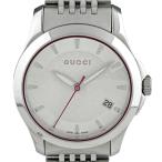 グッチ GUCCI Gタイムレス 126.5 腕時計 SS クォーツ ホワイト系 レディース 中古