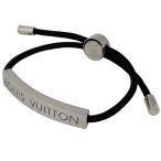  Louis * Vuitton Louis Vuitton латунь reLV Space браслет metal нейлон серебряный черный женский б/у 